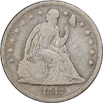 1842 Seated Liberty Dollar Choice VG/F Great Eye Appeal Nice Strike