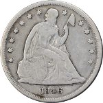 1846-P Seated Liberty Dollar VG/F Details Nice Eye Appeal Nice Strike