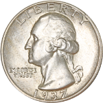 1937-P Washington Quarter