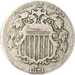 1874 Shield Nickel