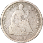 1860-O Seated Liberty Half Dime