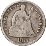 1873-S Seated Liberty Half Dime