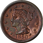 1850 Large Cent Nice BU+ Nice Eye Appeal Strong Strike