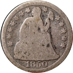 1850-P Seated Liberty Dime