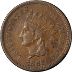 1867 Indian Cent Choice XF+ Superb Eye Appeal Strong Strike