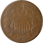 1872 Two (2) Cent Piece Nice G Key Date Nice Eye Appeal Nice Strike