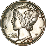 1937-P Mercury Dime