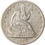 1862-S Seated Half Dollar