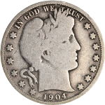 1904-S Barber Half Dollar