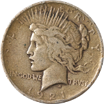 1921-P Peace Dollar - Marks