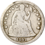 1841-P Seated Liberty Dime