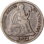 1872-P Seated Liberty Dime