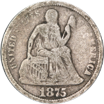 1875-P Seated Liberty Dime