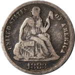1883-P Seated Liberty Dime