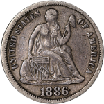1886-P Seated Liberty Dime