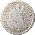 1841-O Seated Liberty Quarter