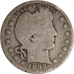 1892-S Barber Quarter