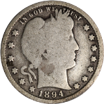 1894-S Barber Quarter