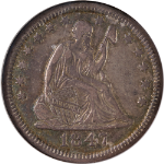 1847-O Seated Liberty Quarter NGC XF40 Key Date Great Eye Appeal Nice Strike