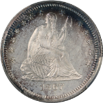 1867 Seated Liberty Quarter Proof CAC Grading PR66 Superb Eye Appeal