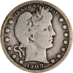 1908-S Barber Quarter