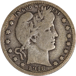 1916-P Barber Quarter