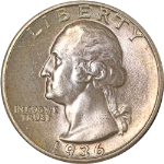 1936-P Washington Quarter