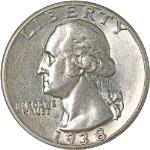 1938-P Washington Quarter