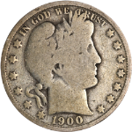 1900-P Barber Half Dollar