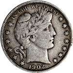 1902-P Barber Half Dollar