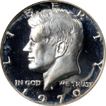 1970-S Kennedy Half Dollar Silver Proof NGC PF68 UCAM Superb Eye Appeal
