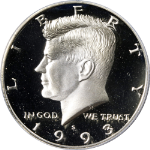 1993-S Kennedy Half Dollar Silver Proof PCGS PR70DCAM Superb Eye Appeal