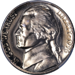 1956 Jefferson Nickel Proof CAC Grading PR67 Blazing White Gem Strong Strike