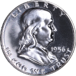 1956 Ty 2 Franklin Half Dollar Proof NGC PF68 Blazing White Gem Strong Strike