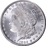 1884-CC Morgan Silver Dollar PCGS MS65 Great Eye Appeal Trader Bea Holder