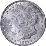 1921-P Morgan Silver Dollar McClaren Collection NGC MS63 Blast White
