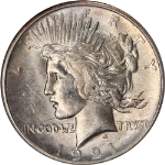 1921 Peace Dollar NGC MS63 Nice Eye Appeal Nice Strike