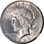1927-P Peace Dollar NGC MS63 Great Eye Appeal Strong Strike