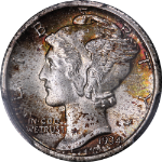 1934-P Mercury Dime PCGS MS67 FSB Fantastic Luster Strong Strike