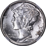 1944-P Mercury Dime NGC MS66 Nice Luster Nice Strike
