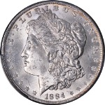 1884-O Morgan Silver Dollar CAC Grading MS63 Blast White Nice Eye Appeal