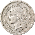 1870 Three (3) Cent Nickel