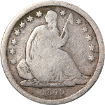 1840-O Seated Liberty Dime
