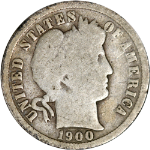1900-O Barber Dime