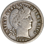 1902-S Barber Dime