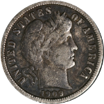 1909-S Barber Dime