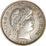 1914-S Barber Dime