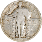 1921-P Standing Liberty Quarter