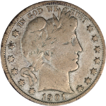 1901-S Barber Half Dollar