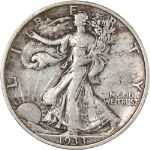 1933-S Walking Liberty Half